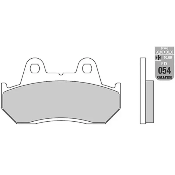 Galfer Bremsbelag FD054 Organisch FD054-G1054 KBA FD054-G1054 8400160000544
