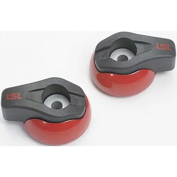LSL Crash Pads Alu pulverbeschichtet rot Motorrad