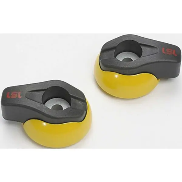 LSL Crash Pads Alu pulverbeschichtet gelb Motorrad