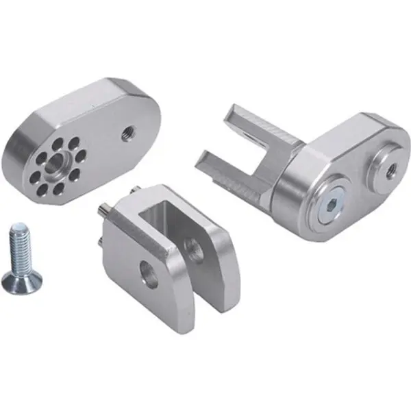 LSL Rastengelenkkit verstellbar 114-T05 Paar Aprilia & Triumph vorn silber