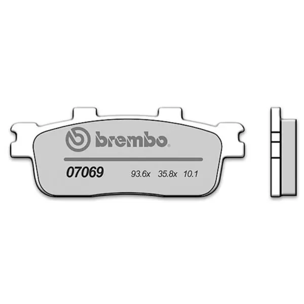 Brembo Bremsbelag 07069 mit ABE, (KBA), CC organisch / Scooter / CC Motorrad