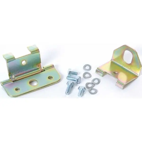 Motorrad Komplett Set Sitzbank kpl. Set+Winkel/Scharnier.. silber 25176-C-S