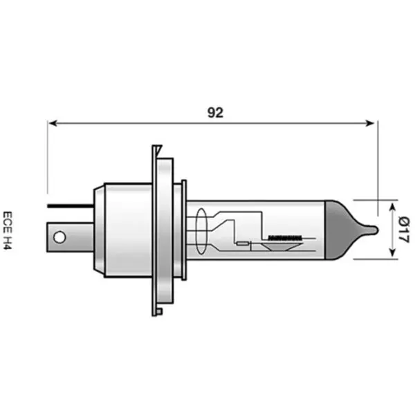 Spahn Scheinwerferlampe 12V 60/55W klar 54080 Motorrad