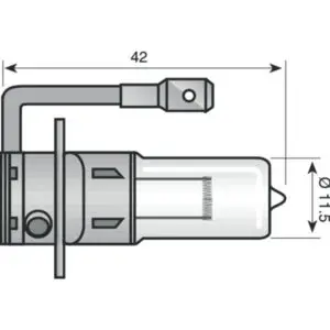 Spahn Scheinwerferlampe Halogen H3 12V 55W H3 PK22S Sockel PK22s klar Motorrad
