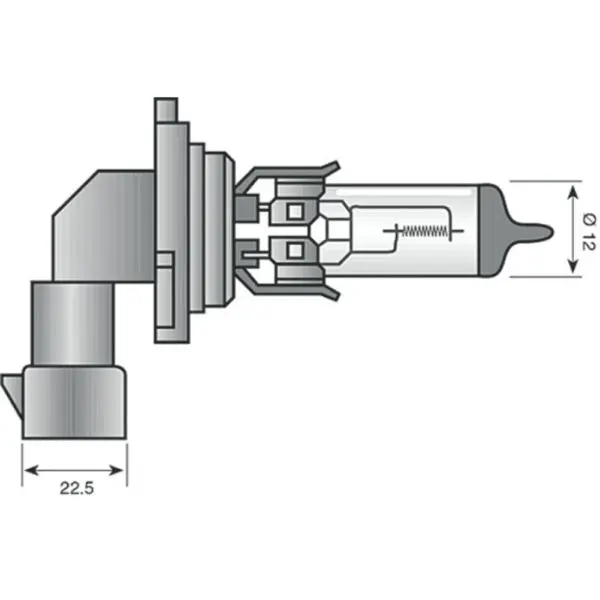Spahn Scheinwerferlampe HB4 Sockel P22d 12V 55W HB4 klar Motorrad