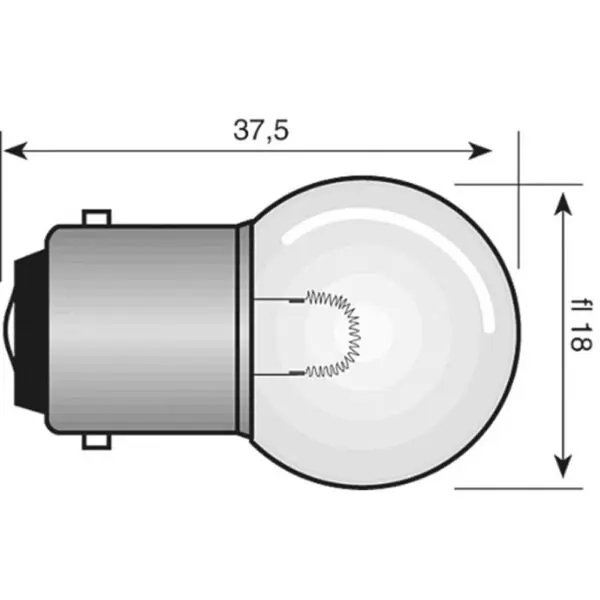 Spahn Signallampe SPAHN 12V 10 W, 1 Karton = 10 Stück 2521 Motorrad