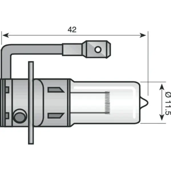 Spahn Scheinwerferlampe 12V 35W klar 53027 Motorrad