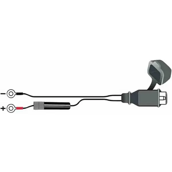 TECMATE Zubehör f. Ladegeräte Optimate 6 Ösenkabel + Kappe TM Anschluss schwarz