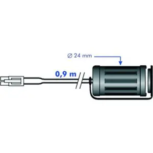 TECMATE Zubehör f. Ladegeräte Optimate 6 GPS-/Navisteckdose 24mm TM Anschluss sc
