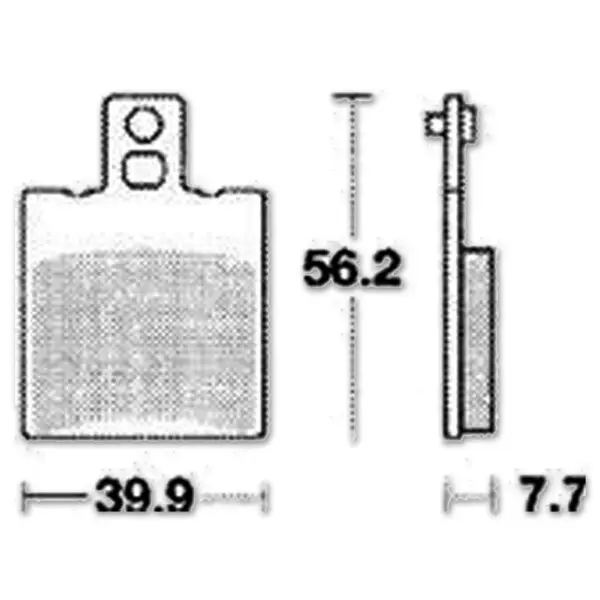 TRW Lucas Bremsbelag "MCB 708" Satz Standard (ABE) Organisch Motorrad