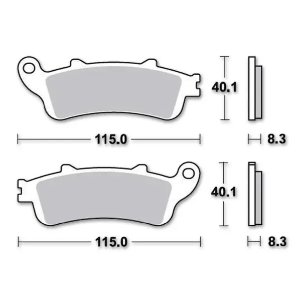 TRW Lucas Bremsbelag "MCB 704" Satz SRM Maxiscooter (ABE) Sintermetall Motorrad