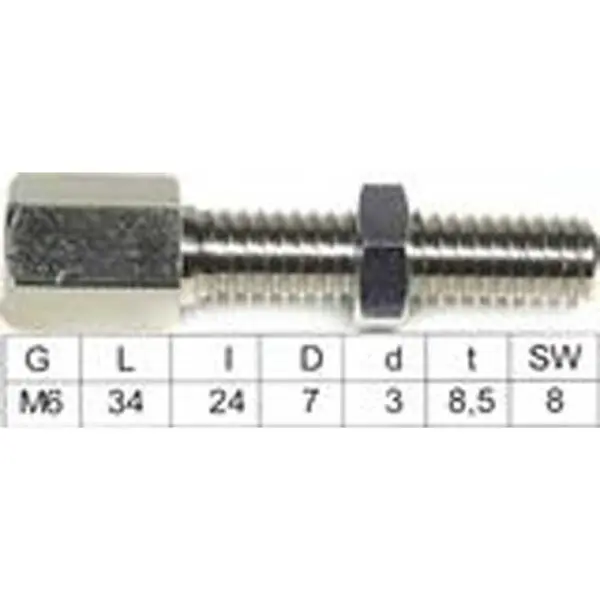Fix-Nippel Stellschraube Packung à 20 Stück ungeschlitzt 4370 silber 4370