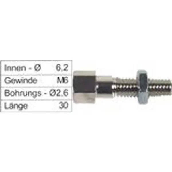 Fix-Nippel Stellschraube Packung à 20 Stück # 4270 silber 4270 Motorrad
