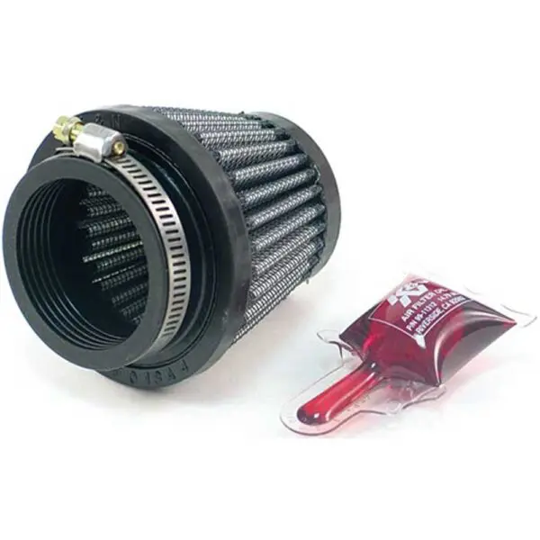 K&N Sportluftfilter Ø 44mm L 62mm RU-2690 Gummi, rund konisch silber/schwarz