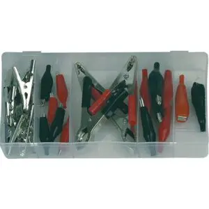 SW-Stahl Krokodilklemmen Sortiment 28-teilig schwarz/rot S8138 4033592043373