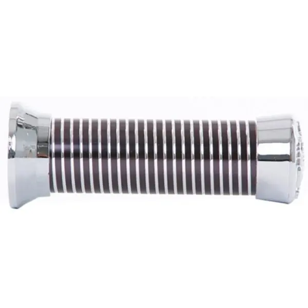 PR. Handgriffe UNIVERSAL mit schwarzen Gummiringen chrom 500001000609101Motorrad