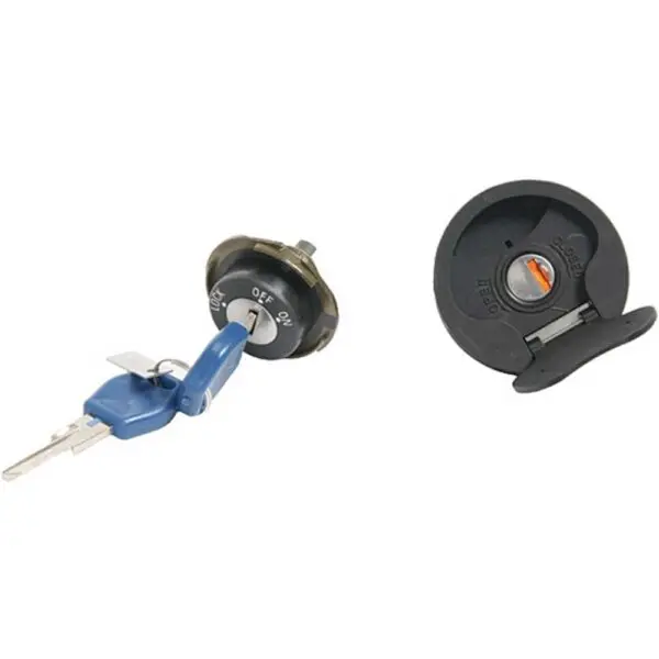 Schlosssatz Komplett + Tankdeckel Piaggio NRG Power Purejet NRG Power grau 9136