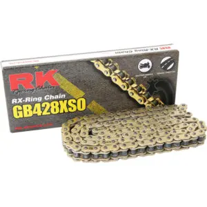 RK Kette GB428XSO 1/2x5/16 120 Glieder Nietschloss schwarz gold