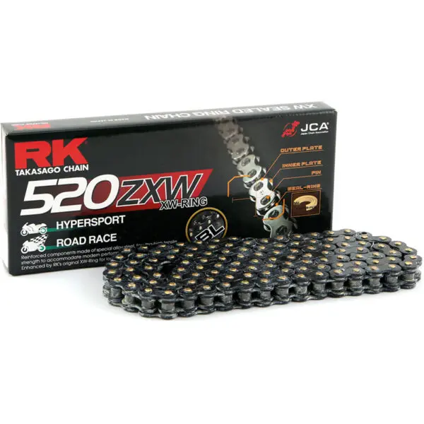 RK Kette BL520ZXW Black Scale 5/8x1/4 108 Glieder Nietschloss schwarz