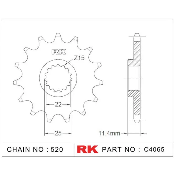 RK Antriebsritzel 4065 520 16Z. f. Husqv. 701 690 C4065-16OE 9555387613783