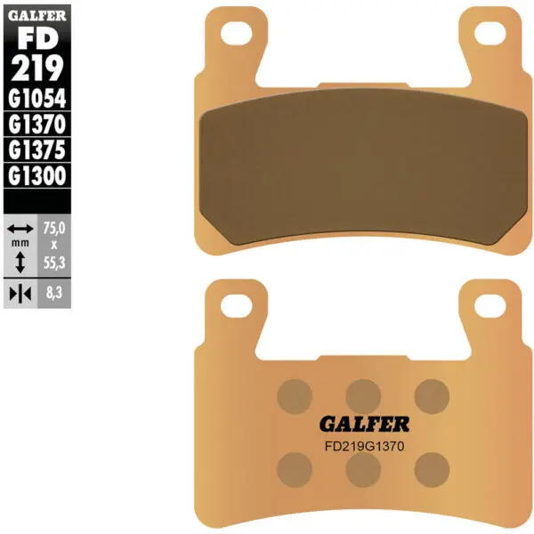 Galfer Bremsbelag FD219 Satz G1370 - Sintermetall Straße ABE FD219-G1370