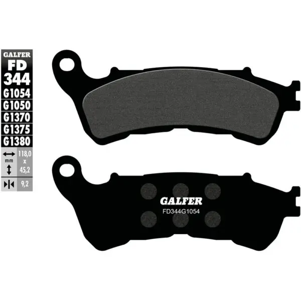 Galfer Bremsbelag FD344 Satz G1054 Organisch Std. ABE FD344-G1054 8400160003446