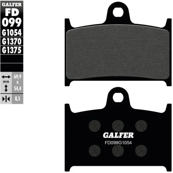 Galfer Bremsbelag FD099 Satz ABE f. MZ/MUZ 1000 SF FD099-G1054