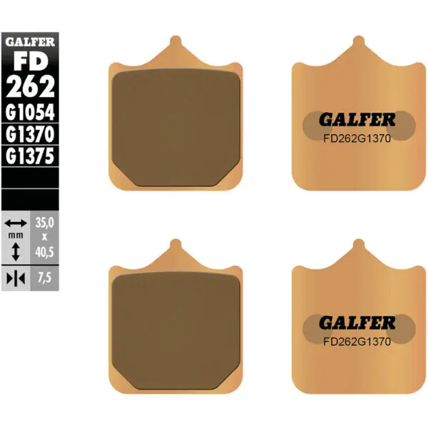 Galfer Bremsbelag FD262 Satz G1370 Sintermetall Straße ABE FD262-G1370 840016006