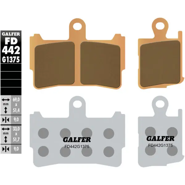 Galfer Bremsbelag FD442 m. ABE passend zu Honda VFR 1200 FD442-G1375