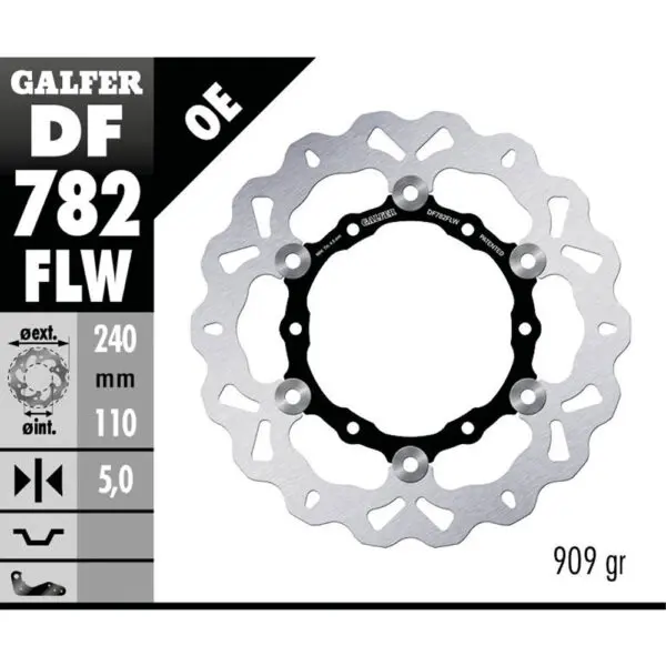 Galfer Wave Bremsscheibe DF782 Typ FLW schwimmend mit ABE DF782FLW