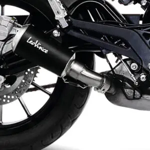 Leo-SBK Schalldämpfer SBK LV-10 Black Edition (Edelst. lackiert) 15226B Slip-On
