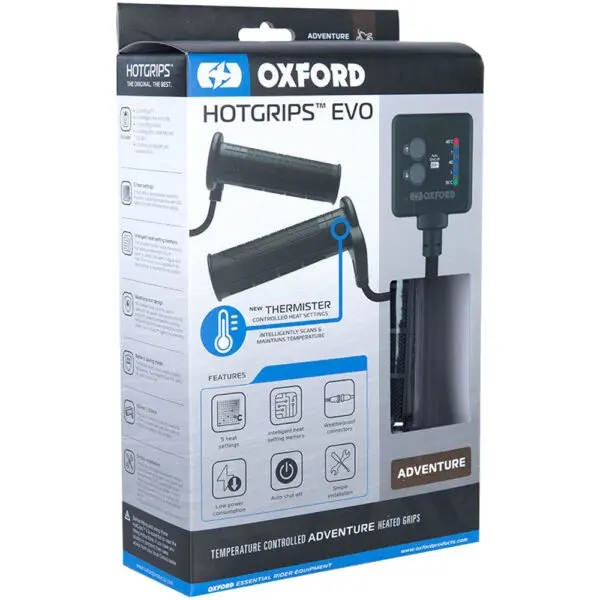 Oxford Heizgriffe Hotgrips(R)Evo 12V Adventure, Grifflänge 132/122mm