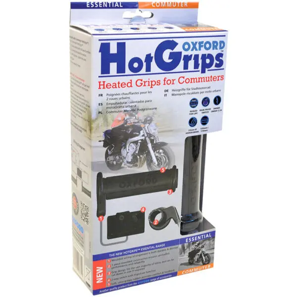 Oxford Heizgriffe Hotgrips(R)Essential 12V Commuter, 2 Heizstufen