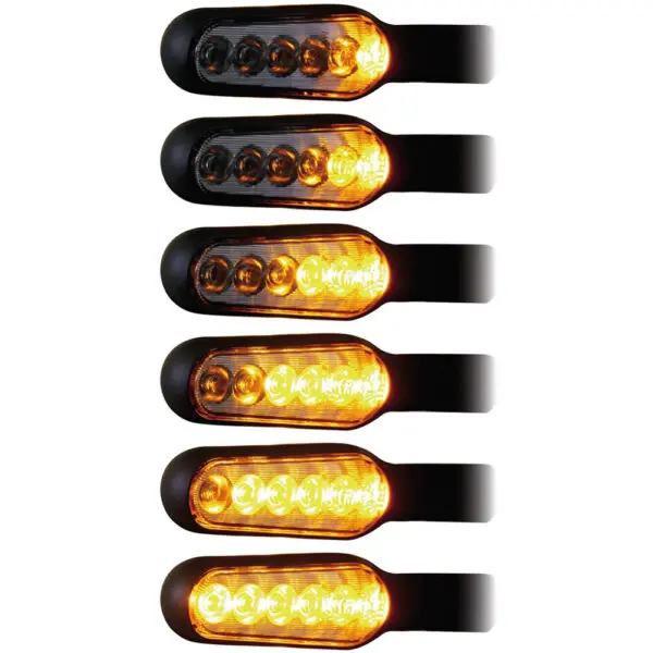 Daytona LED-Blinker D-Light Stellar lauflicht LED-Blinker kurzarm 20mm sz