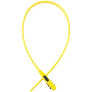 Oxford Kabelschloss Combi Zip Lock 47cm Länge gelb