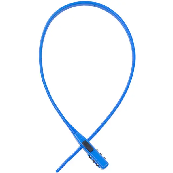 Oxford Kabelschloss Combi Zip Lock 47cm Länge blau