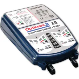 Tecmate Batterieladegerät OptiMATE3 Ladestrom 0,8A Ladespannung 12Volt 2 Ladeein