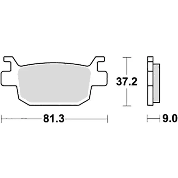TRW-Lucas Bremsbelag MCB806 Satz SRM Sintermetall Maxiscooter ABE MCB806SRM 3322