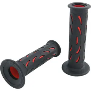 Progrip Griffgummi 724 Typ Road / Scooter 1 Pa. D: 22/25mm 122mm offen rot schw.