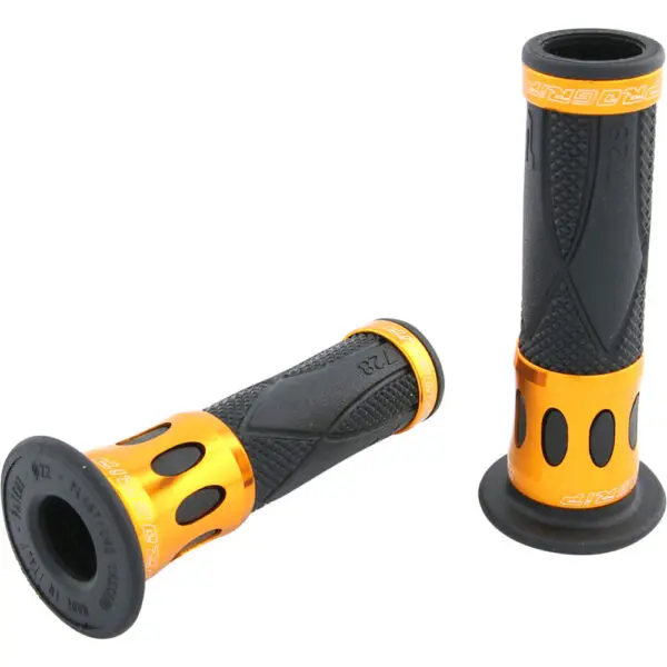 Progrip Griffgummi 728 Mod.18 Typ Road/Scooter D: 22/25mm 122mm offen gold schw.