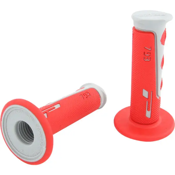 Progrip Griffgummi 793 Mod.18 Typ: MX 1 Paar D: 22/25mm 115mm geschl. rot grau