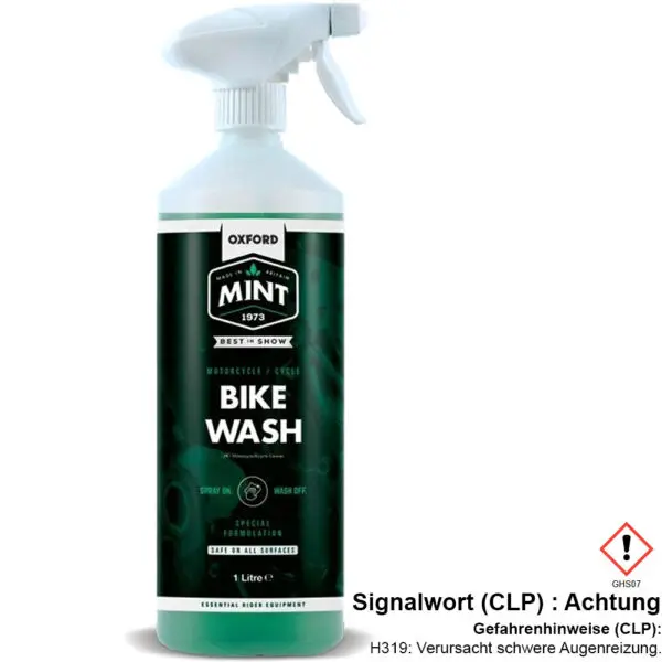 Oxford Motorradreiniger Mint 1l Pumpsprayflasche nachfüllbar