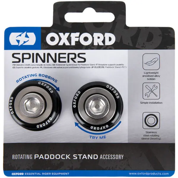 Oxford Prismabuchsen SPINNERS Für V-Aufnahme, drehbar M10 x 1,25mm schwarz