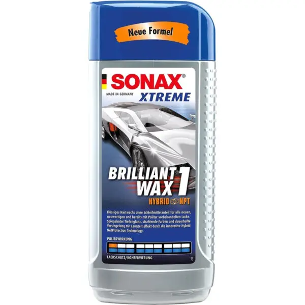 Sonax Autopolitur XTREME BrilliantWax 1 Hybrid NPT 500ml Flasche mit Ausgießer