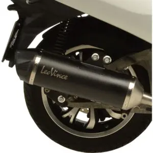 LeoVince Schalldämpfer SBK LV NERO Edelstahl. f. Motorräder + Maxi-Scooter schw.