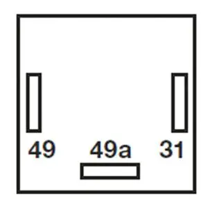 Blinkgeber, 12 Volt, 5-polig Relais Europa 52410001 Motorrad