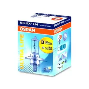 OSRAM Lampe H4 12V 60/55W Ultra Life Weiss 4008321416230