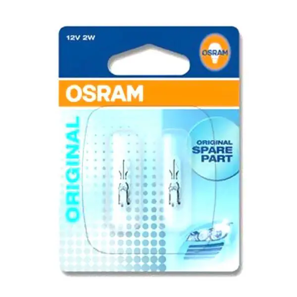 OSRAM Lampe 12V 1.2V W2x4.6d 2blis Mq 1593623 Weiss 4050300925769