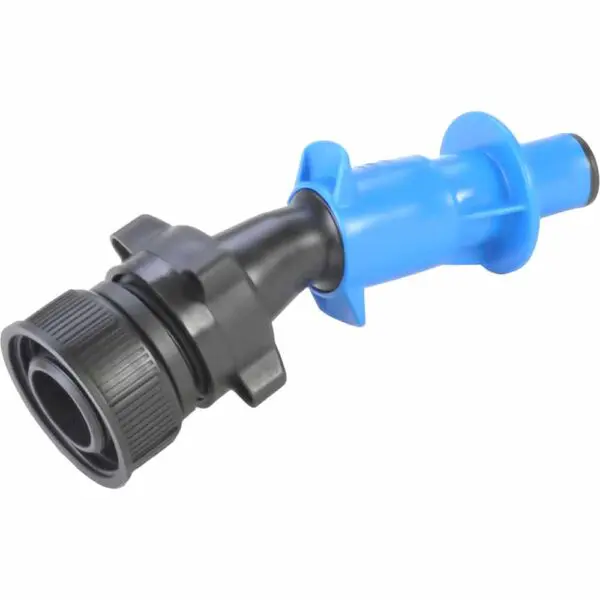 Hünersdorff Einfüllhilfe DN 45 D: 21mm Länge 160mm schwarz hellblau