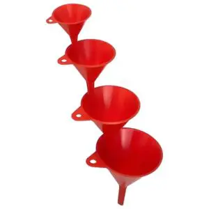Hünersdorff Trichter-Set 4-teilig Plastik 60/80/100/120mm rot 951500 40072289514